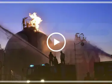 بالفيديو|| للمرة الثانية خلال أشهر.. انفجارات بمواقع النفط والغاز بحمص والنظام يتّهم "الإرهاب" - وكالة ستيب نيوز