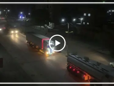 شاهد بالفيديو||قافلة مساعدات لوجستية تابعة للتحالف الدولي تدخل مدينة القامشلي - وكالة ستيب نيوز