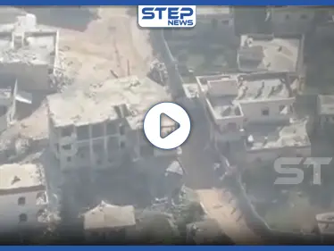 تصوير جوي || مفخخة لتحرير الشام تضرب إحدى نقاط النظام السوري ببلدة النيرب - وكالة ستيب نيوز