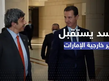 بشار الأسد يلتقي وزير خارجية الامارات وتقارير تكشف موضوع المباحثات - وكالة ستيب نيوز