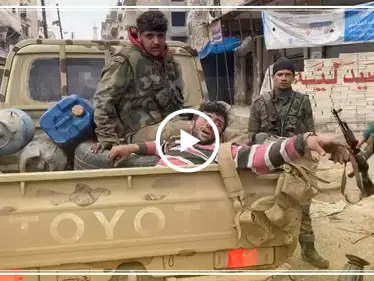 بالفيديو || عناصر النظام السوري تُسعف جرحاها من معرة النعمان بعد 