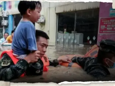 شاهد|| الأمطار تغرق شمال الصين وإعصار عنيف يجتاح بكين وسط عمليات إجلاء واسعة - وكالة ستيب نيوز