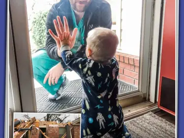 مشهد مؤثر لطبيب في زمن الكورونا - وكالة ستيب نيوز