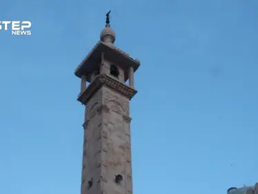 أذان المغرب من مسجد السيدة فاطمة الزهراء في مدينة الباب بريف حلب - وكالة ستيب نيوز