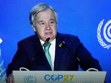 بالفيديو|| موقف محرج للأمين العام للأمم المتحدة في قمة المناخ.. والجمهور ينفجر ضاحكاً - وكالة ستيب نيوز