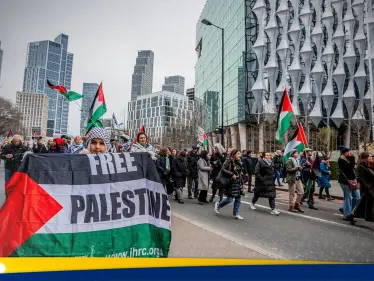 مظاهرة حاشدة في لندن تندد بانتهاكات إسرائيل لوقف إطلاق النار في غزة - وكالة ستيب نيوز