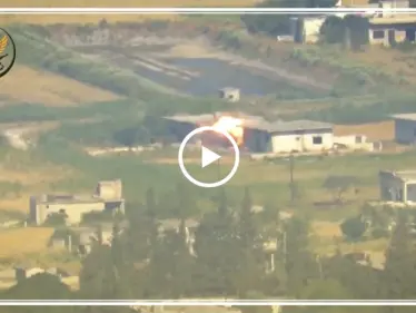 فصائل الفتح المبين تدمّر سيارة محملة بعناصر لقوات النظام غربي حماة (فيديو) - وكالة ستيب نيوز