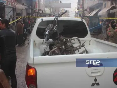 انفجار دراجة ناريّة مفخخة وسط مدينة الباب، توقع جرحى من المدنيين - وكالة ستيب نيوز