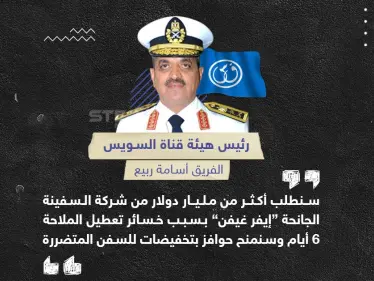 مصر تحجز السفينة الجانحة مطالبة بتعويض كبير - وكالة ستيب نيوز