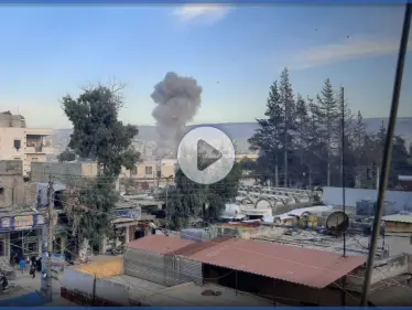 بالفيديو|| قتلى وجرحى جراء انفجار سيارة مفخخة بمدينة عفرين شمال حلب - وكالة ستيب نيوز