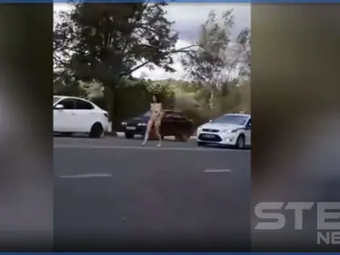 بالفيديو|| مذيعة تلفزيونية تمشي عارية في شوارع موسكو.. والسلطات تتحرك - وكالة ستيب نيوز