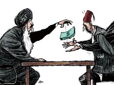 كاريكاتير || الدعم الإيراني لميليشيا حزب الله - وكالة ستيب نيوز