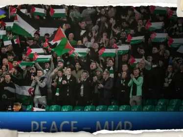 بسبب جمهوره.. تغريم ناد أوروبي رُفعت في مباراته بدوري الأبطال أعلام فلسطين - وكالة ستيب نيوز