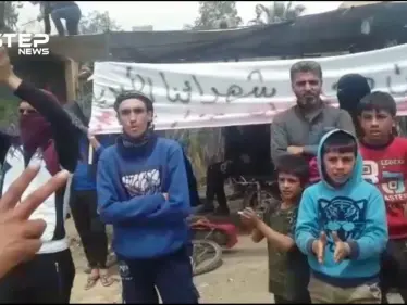 خروج مظاهرة في مدينة البصيرة بريف دير الزور ضد انتهاكات ميليشيا الوحدات الكردية - وكالة ستيب نيوز