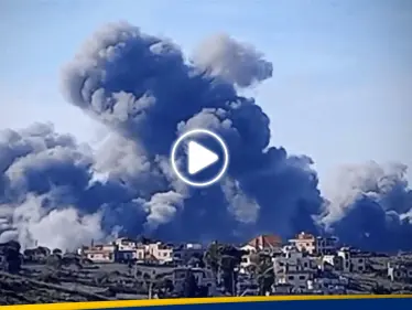 بالفيديو|| قصف جوي ومدفعي إسرائيلي عنيف على عدة بلدات جنوب لبنان - وكالة ستيب نيوز