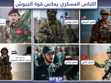 اللباس العسكري للجيوش المتواجدة في سوريا يعكس حالة كل جيش.. فما هو اللباس المُفضل لديك؟ - وكالة ستيب نيوز