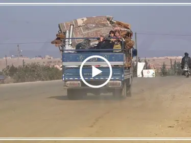 شاهد نزوح المدنيين من بلدات ريف ادلب الجنوبي بعد التصعيد العسكري على المنطقة (فيديو) - وكالة ستيب نيوز