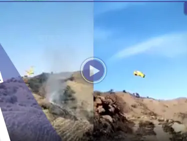 شاهد|| تحطم طائرة إطفاء خلال إخماد حريق قرب بركان إتنا العملاق بإيطاليا - وكالة ستيب نيوز