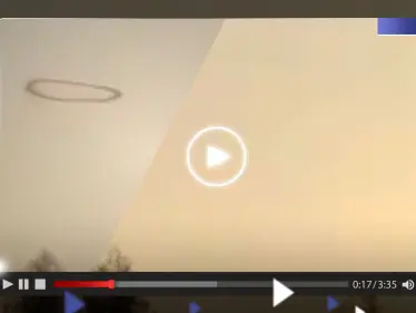 شاهد|| ظهور حلقة غامضة في سماء ولاية ماردين التركية بمشهد غير مألوف - وكالة ستيب نيوز