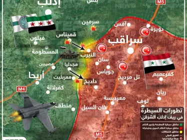 بالخريطة|| استهداف بعربات مفخخة وتدمير دبابات وآليات.. عمل عسكري للمعارضة وتحرير الشام شرقي إدلب - وكالة ستيب نيوز