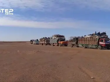 شاهد تجهيز الدفعة السابعة للخروج من مخيم الركبان باتجاه مناطق سيطرة قوات النظام - وكالة ستيب نيوز