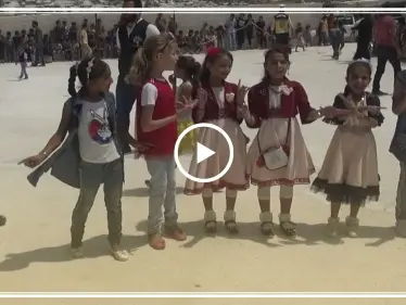 شاهد : كرنفال ترفيهي للأطفال في مخيمات ريف اللاذقية في رابع أيام العيد - وكالة ستيب نيوز