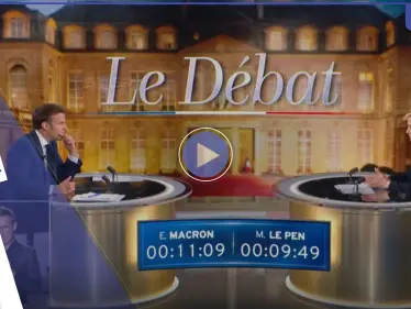 بالفيديو|| لوبان تتلعثم أمام ماكرون خلال مناظرة حامية.. اتهامات واشتباك حول روسيا والحجاب - وكالة ستيب نيوز