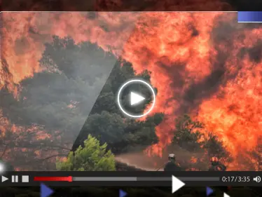 شاهد|| بدت كأنها "انفجار ضخم".. حرائق الغابات تستعر في اليونان وخطر يهدد العاصمة - وكالة ستيب نيوز