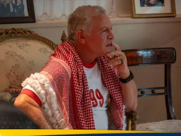 شاهد|| تفاعل ملك الأردن من لندن خلال متابعته مباراة 