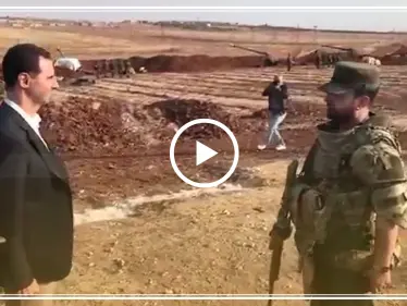 مدفعية النظام السوري تقصف جنوب إدلب بحضور بشار الأسد - وكالة ستيب نيوز