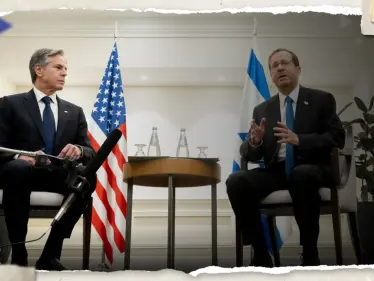 ثالث زيارة للمنطقة.. بلينكن يعلّق على الهدنة في غزة خلال لقائه الرئيس الإسرائيلي - وكالة ستيب نيوز