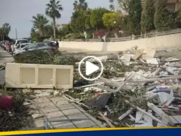 شاهد|| إعصار قمعي مدمر يجتاح مدينة قبرصية.. وأمطار غزيرة تخيف سكان الجزيرة - وكالة ستيب نيوز