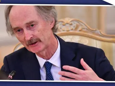 بيدرسون في مؤتمرٍ صحفي يتحدث عن العودة لــِ"دستور 2012" هل هو تأييد للنظام أم خطة لإنهاء المعارضة ! - وكالة ستيب نيوز