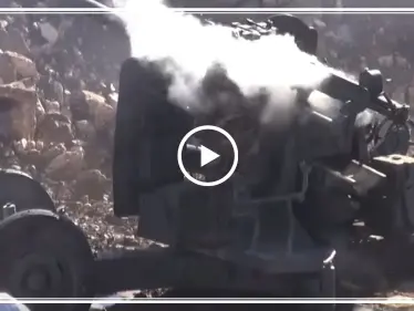 بالفيديو|| قوات النظام السوري توجه مرابط النيران وتستعد للاحتمالات بريف اللاذقية - وكالة ستيب نيوز