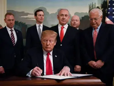 قرار ترامب حول سيادة إسرائيل على الجولان يثير عاصفة استنكار عربية وعالمية - وكالة ستيب نيوز