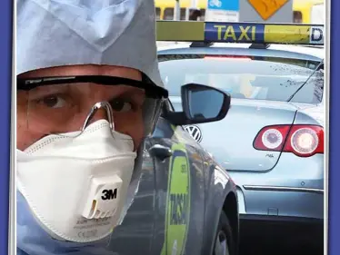 سائقي التكسي يأخذون احتياطاتهم في ظل تفشي فيروس كورونا - وكالة ستيب نيوز