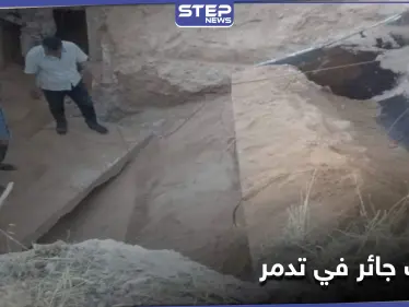 شاهد || النظام السوري يخرّب آثار تدمر عبر التنقيب عنها بالجرافات - وكالة ستيب نيوز