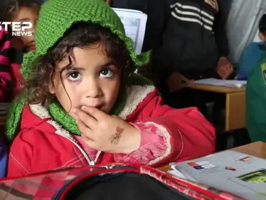 معاناة طلاب مخيم قرطبة غربي حلب في ظل الأجواء المطرية - وكالة ستيب نيوز