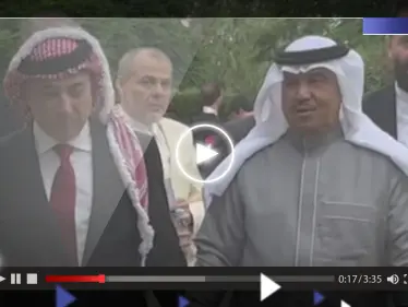 شاهد|| كواليس أغنية زفة "حسين ورجوة".. عمر العبداللات ينشر فيديو برفقة فنان العرب - وكالة ستيب نيوز