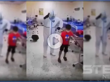 بالفيديو|| رقص من القلب.. طفل عراقي يرقص بطريقة لافتة في المستشفى بعد شفائه من كورونا - وكالة ستيب نيوز