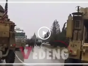 "يتقاتلون على أرضنا".. شاهد كيف أجبرت دورية أمريكية رتل روسي على المغادرة من ريف الحسكة - وكالة ستيب نيوز