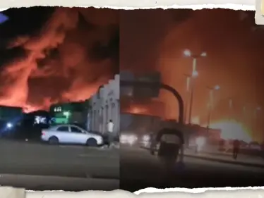 شاهد|| اندلاع حريق هائل بسوق الصواريخ في جدة.. والدفاع المدني يعلن السيطرة عليه - وكالة ستيب نيوز