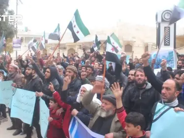 "بالشام الشعب عالدور عالكازية بيستنى".. مظاهرة في مدينة الباب إحياء لذكرى مجزرة الساعة بحمص - وكالة ستيب نيوز