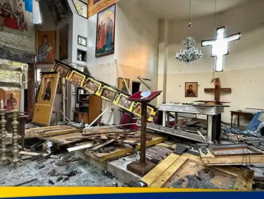 شاهد عيان يروي تفاصيل ما حدث داخل كنيسة مار الياس في الدويلعة بدمشق والداخلية السورية تحدد من يقف خلف التفجير (فيديو) - وكالة ستيب نيوز