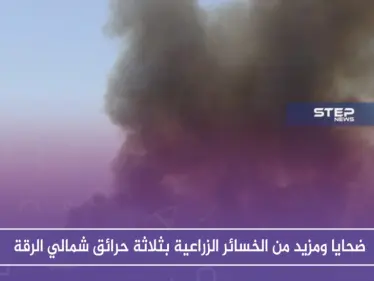 ضحايا ومزيد من الخسائر الزراعية بثلاثة حرائق شمالي الرقة - وكالة ستيب نيوز