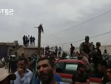 صلاة جنازة الشهيد عبد الباسط الساروت في مدينة الدانا بريف إدلب - وكالة ستيب نيوز