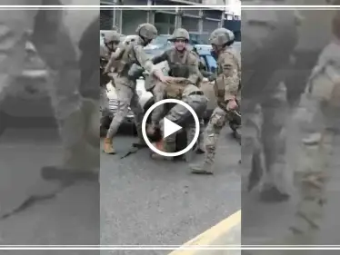 بالفيديو || الجيش اللبناني يفتح طريق رئيسي بالقوة ويعتقل ناشطين في جل الديب - وكالة ستيب نيوز