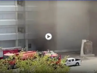 بالفيديو || حريق كبير في مدينة الطب وسط بغداد - وكالة ستيب نيوز
