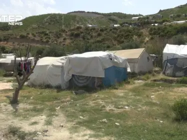 أكثر من أربعين ألف نازح من ريف اللاذقية يعيشون أوضاع معيشية صعبة في مخيم خربة الجوز - وكالة ستيب نيوز