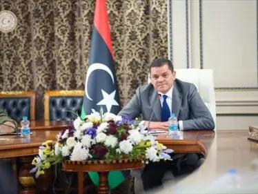 رئيس الحكومة الليبية يتسلّم ديوان مجلس الوزراء بالعاصمة طرابلس - وكالة ستيب نيوز